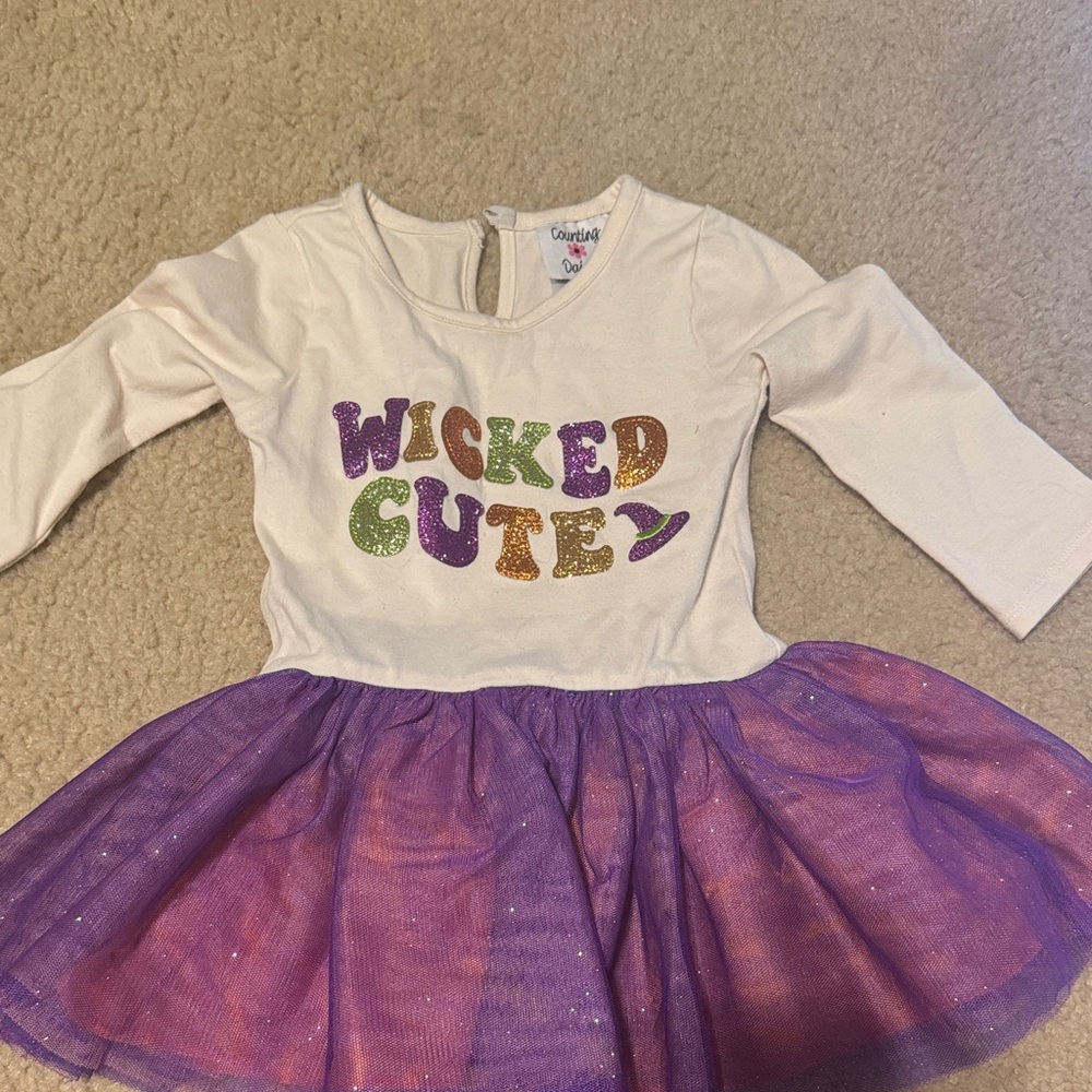 Carter's Wicked Cutey Costume Dress - Cream and Purple